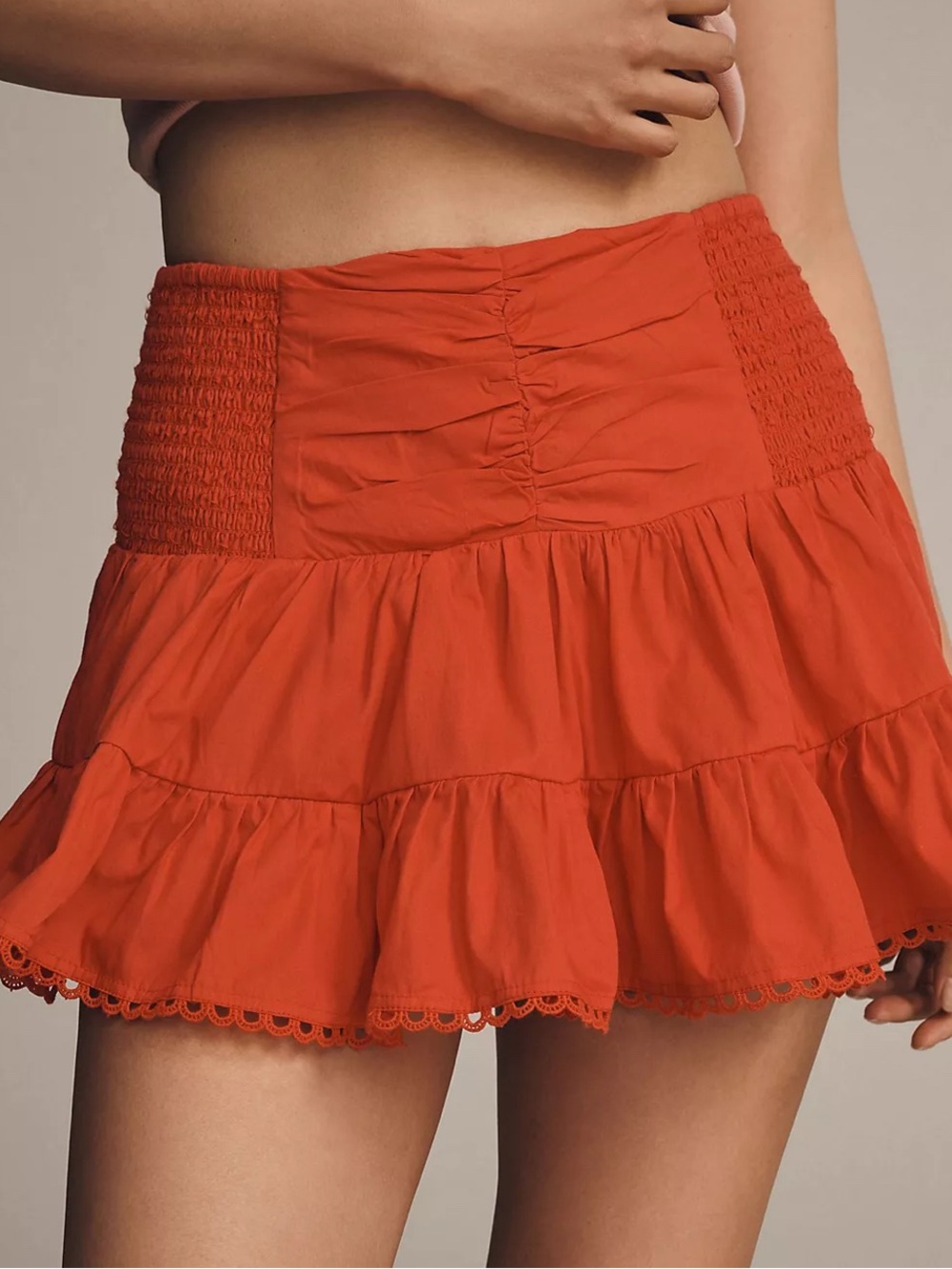 Maeve Flirty Coquette Mini Skirt